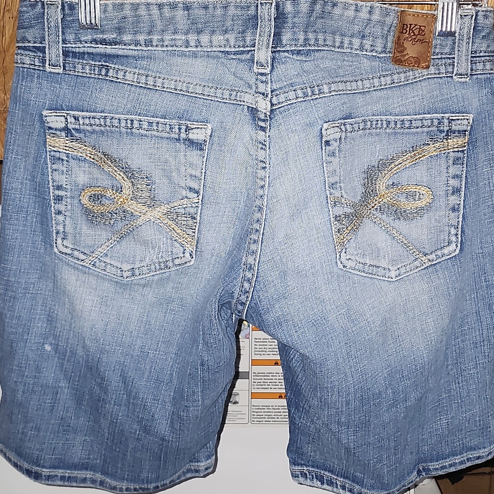 BKE Classic Buckle Jean Denim Blue Casual Shorts